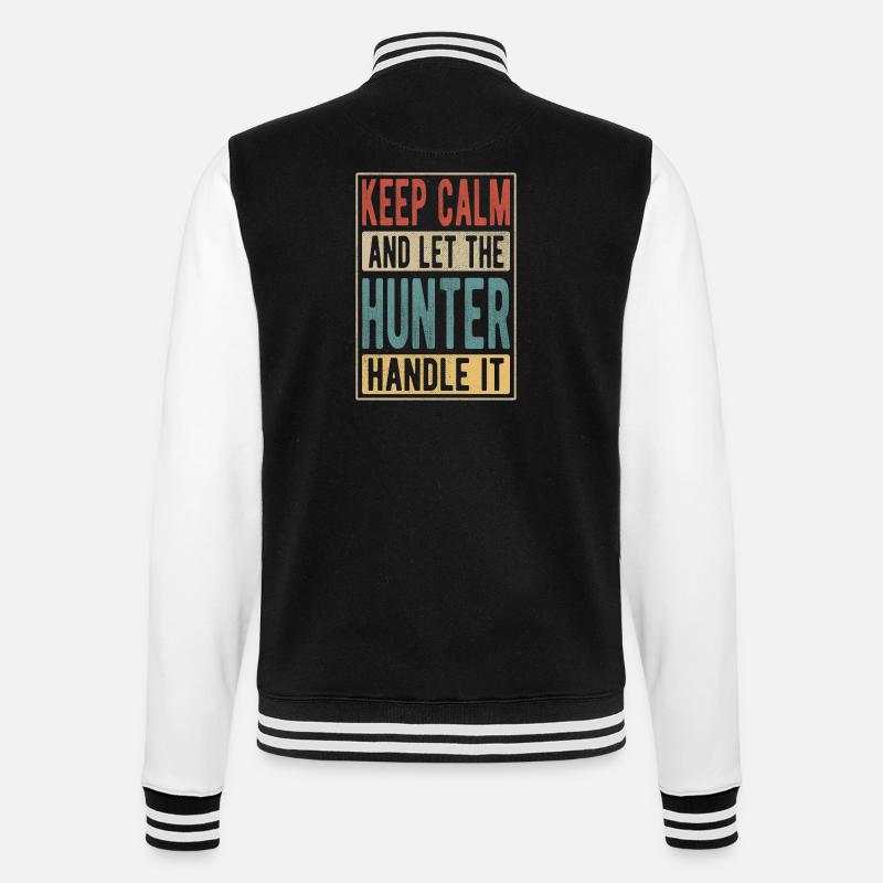 Hunter Retro Gift - College Sweat Jacket - black/white