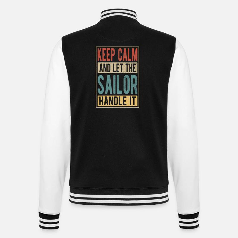 Sailor Retro Gift - College Sweat Jacket - black/white