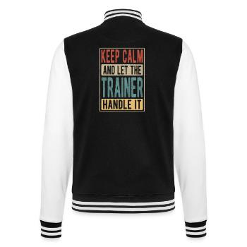 Cadeau rétro Trainer - Veste Teddy - noir/blanc - Dos - Marisol (170cm)