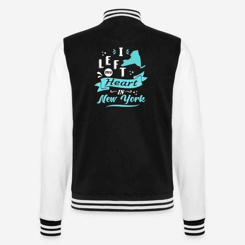 New York Souvenir Amour - Veste Teddy - noir/blanc