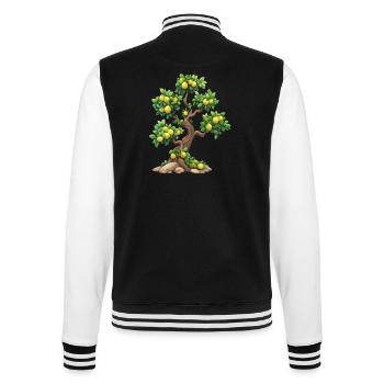 Lemon Tree, Natural Idyll, Refreshment - College Sweat Jacket - black/white - Back - Marisol (170cm)
