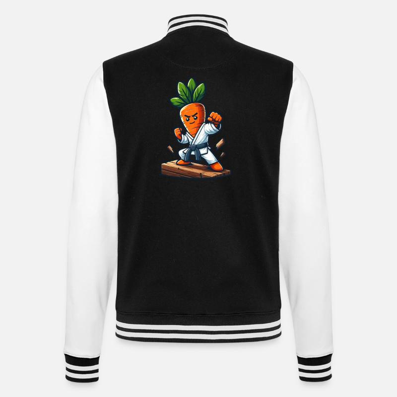 Karaté Carrot Master Fighter Pose - Veste Teddy - noir/blanc