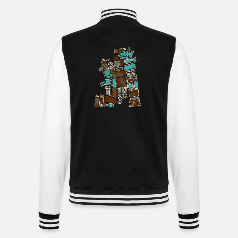 Dieu Maya Mythologie Maya Itzamna - Veste Teddy - noir/blanc
