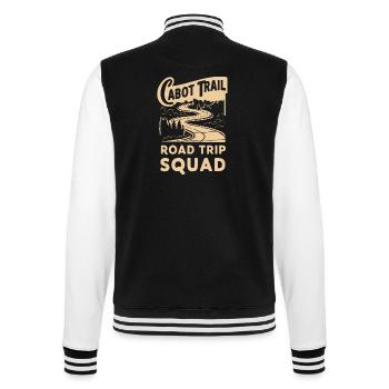 Cabot Trail Road Trip Squad Adventure - College Sweat Jacket - black/white - Back - Marisol (170cm)