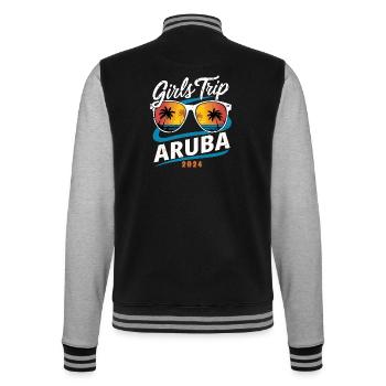 Voyage entre filles à Aruba 2024 - Veste Teddy - noir/gris chiné - Dos - Marisol (170cm)
