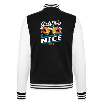 Girls Trip Nice 2024 - College Sweat Jacket - black/white - Back - Marisol (170cm)