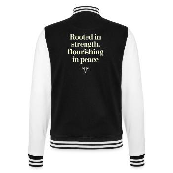 Taureau Caractère Signe du zodiaque Force et paix - Veste Teddy - noir/blanc - Dos - Marisol (170cm)