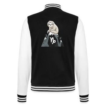 Capricorne douillet paresseux sur la montagne - Veste Teddy - noir/blanc - Dos - Marisol (170cm)