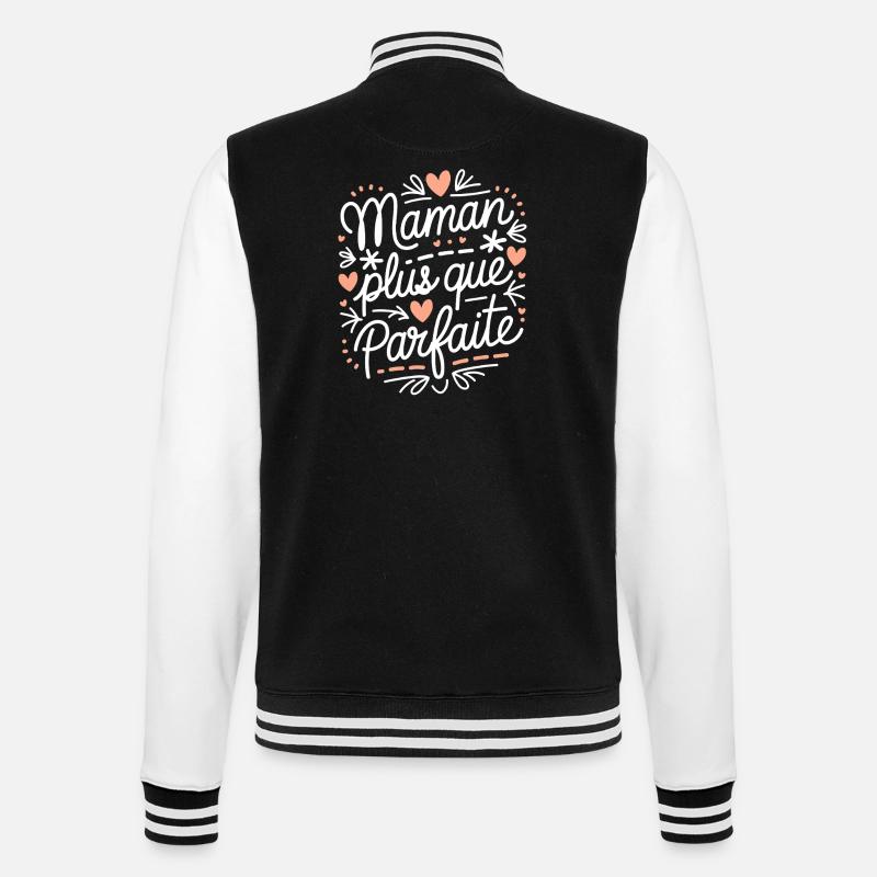 Maman plus que Parfaite - Veste Teddy - noir/blanc