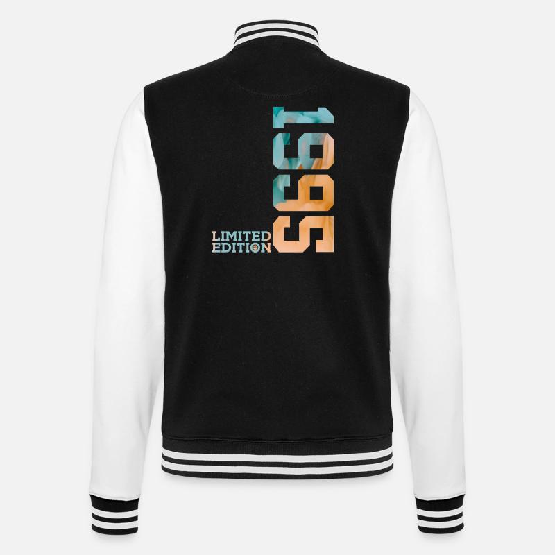 31. GEBURTSTAG LIMITED EDITION 1995 - College-Sweatjacke - Schwarz/Weiß