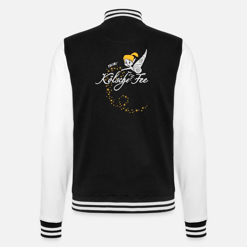 Kölsche Fee - College Sweat Jacket - black/white