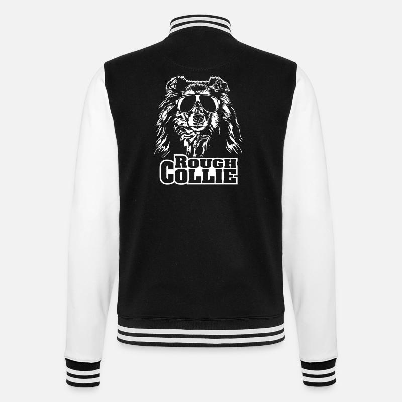ROUGH COLLIE cool - College-Sweatjacke - Schwarz/Weiß