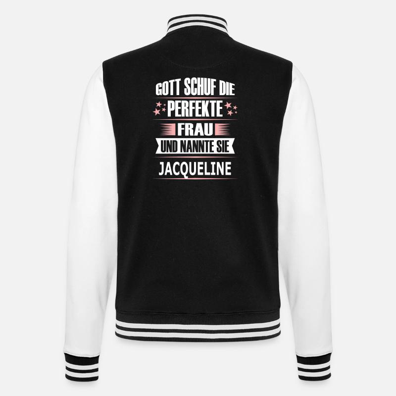 JACQUELINE - College-Sweatjacke - Schwarz/Weiß