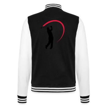 golf - College-Sweatjacke - Schwarz/Weiß - Hinten - Marisol (170cm)