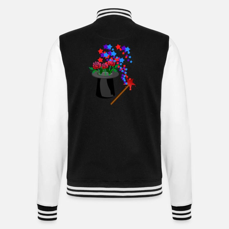 Magic Hat Wand Fleurs Étoiles - Veste Teddy - noir/blanc
