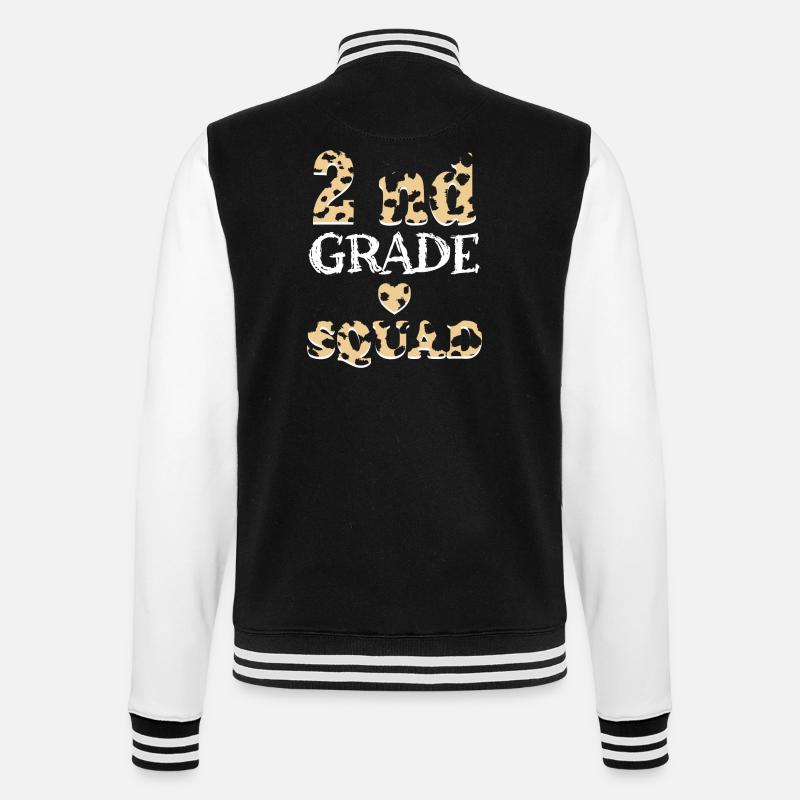 Cadeaux d’enseignant Leopard 2nd Grade - Veste Teddy - noir/blanc