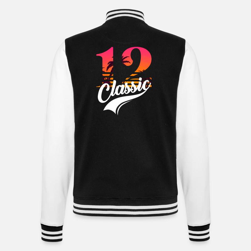 Issue 12 - 12th anniversary - College Sweat Jacket - black/white