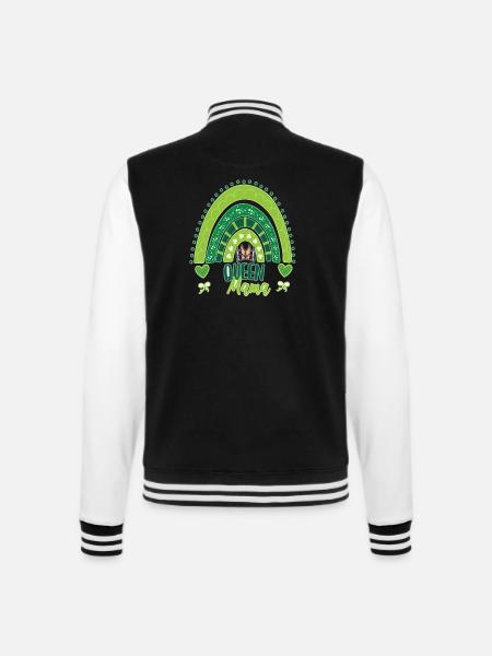Queen Mama - College-Sweatjacke - Schwarz/Weiß