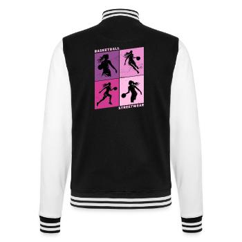 Basketball Woman Basketball Player Basketball Player - College Sweat Jacket - black/white - Back - Marisol (170cm)