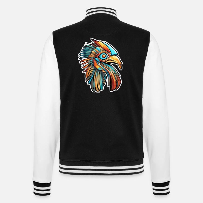 Egypt / Pharaoh / Mummies / Hieroglyphics / Sphinx - College Sweat Jacket - black/white