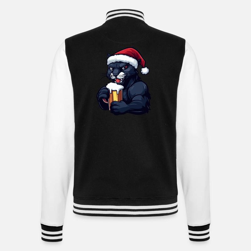 Bière de Noël Panther - Veste Teddy - noir/blanc