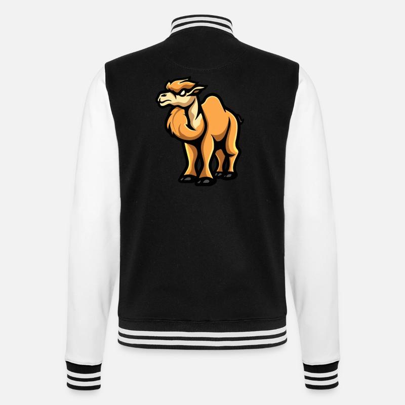 Bande dessinée de chameau - Veste Teddy - noir/blanc