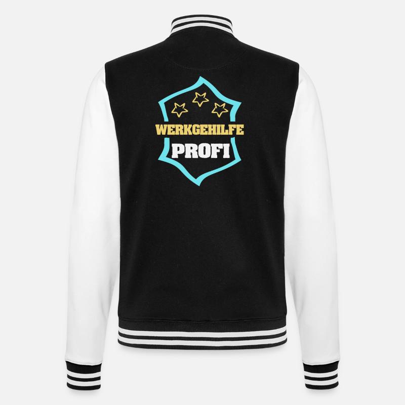 Cadeau pour Assistant - Veste Teddy - noir/blanc