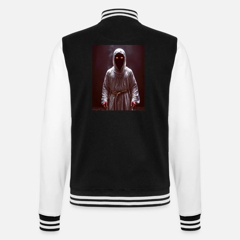 Noppera-bō Geist, der regungslos dasteht, - College-Sweatjacke - Schwarz/Weiß
