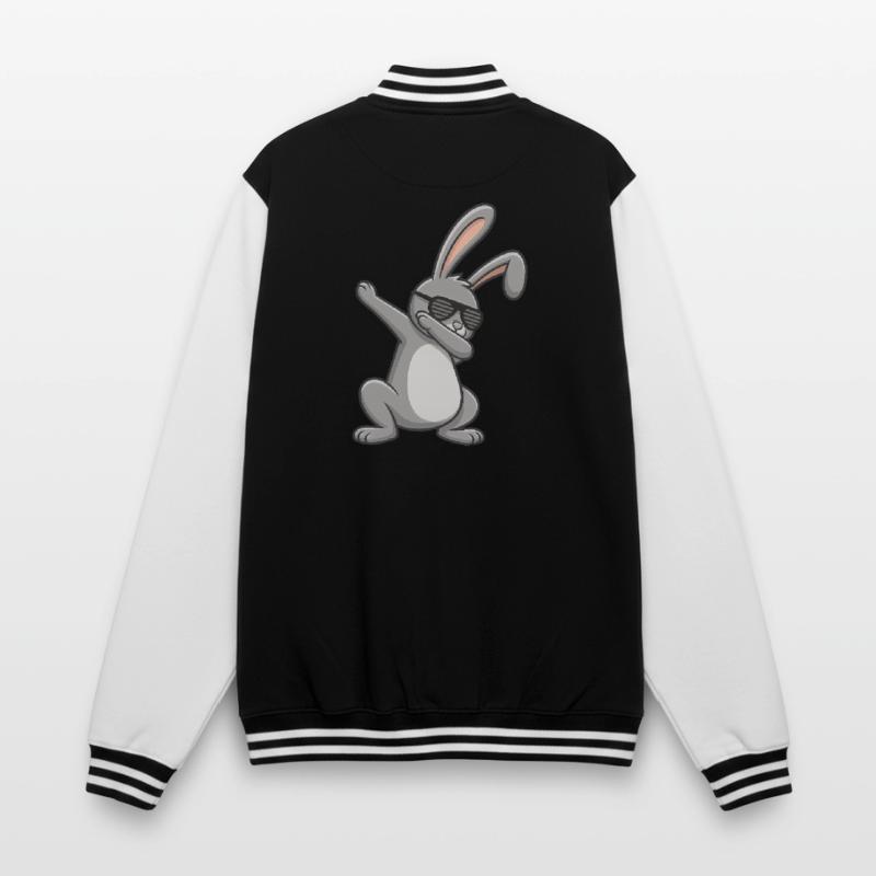 Easter Bunny Dab Easter College Sweat Jacket