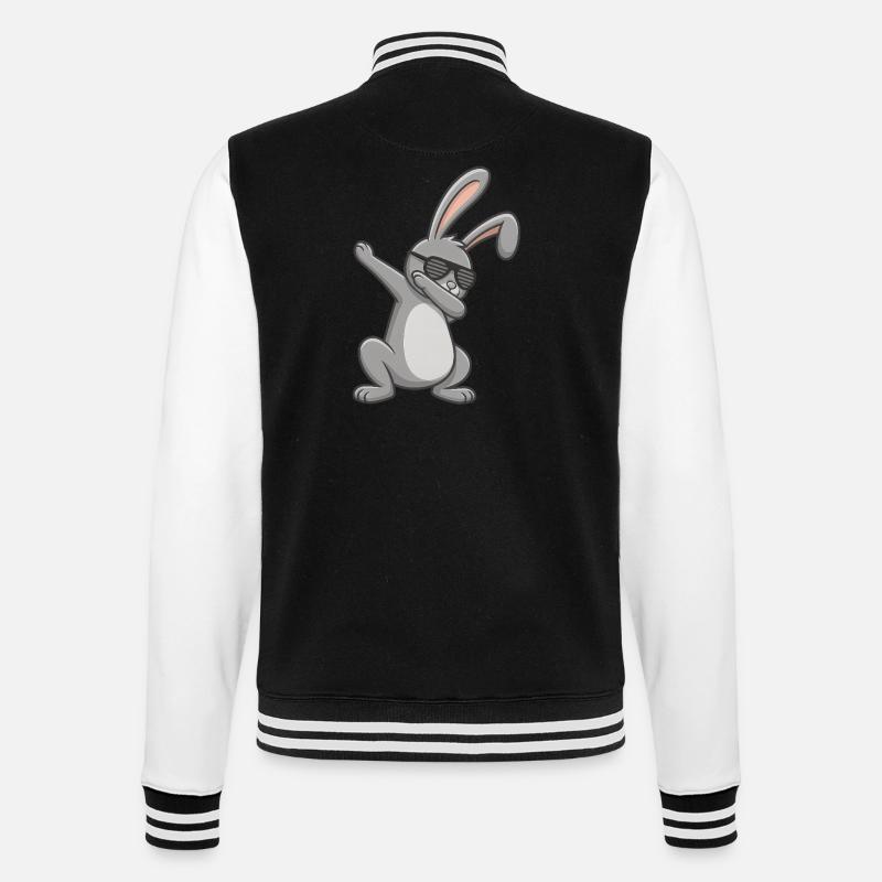 Lapin de Pâques Dab Pâques - Veste Teddy - noir/blanc