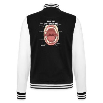 Surfaces dentaires Assistant dentaire Dentiste - Veste Teddy - noir/blanc - Dos - Marisol (170cm)