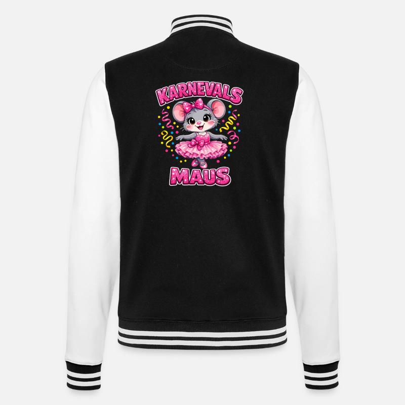 Carnival Mouse Carnival Confetti Gift - College Sweat Jacket - black/white