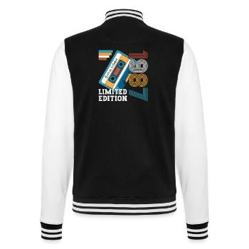 36e anniversaire Octobre Millésime 1987 Cassette - Veste Teddy - noir/blanc - Dos - Marisol (170cm)