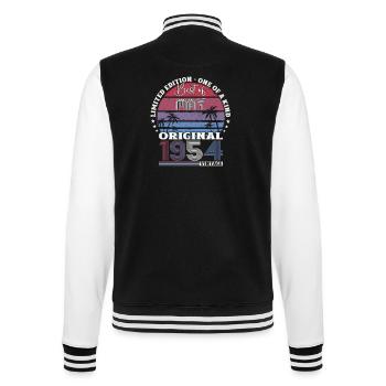 Mai 1954 Millésime 1954 Anniversaire 1954 Légende 54 - Veste Teddy - noir/blanc - Dos - Marisol (170cm)