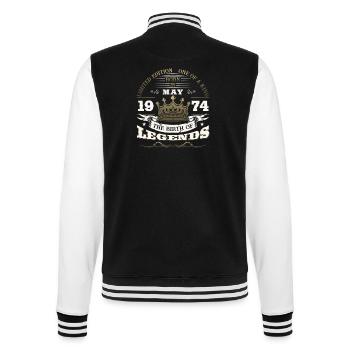 Original Mai 1974 Millésime 1974 Anniversaire 1974 - Veste Teddy - noir/blanc - Dos - Marisol (170cm)