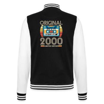 Cadeau D'anniversaire Vintage 2000 Original - Veste Teddy - noir/blanc - Dos - Marisol (170cm)