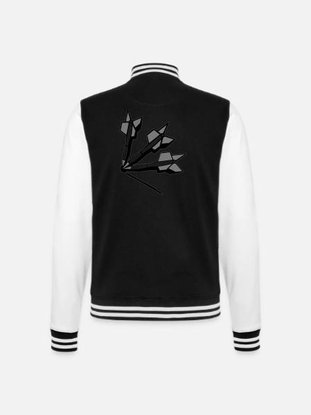darten - College-Sweatjacke - Schwarz/Weiß