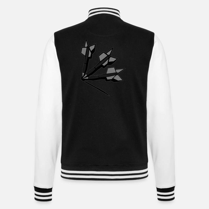 darten - College-Sweatjacke - Schwarz/Weiß