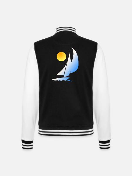 i´m sailing - College-Sweatjacke - Schwarz/Weiß