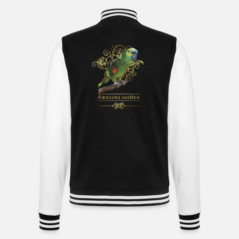 The blue-fronted amazon - College Sweat Jacket - black/white