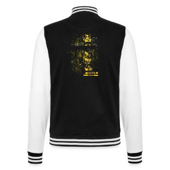 Moers Germany City Skyline Home Love - College Sweat Jacket - black/white - Back - Marisol (170cm)
