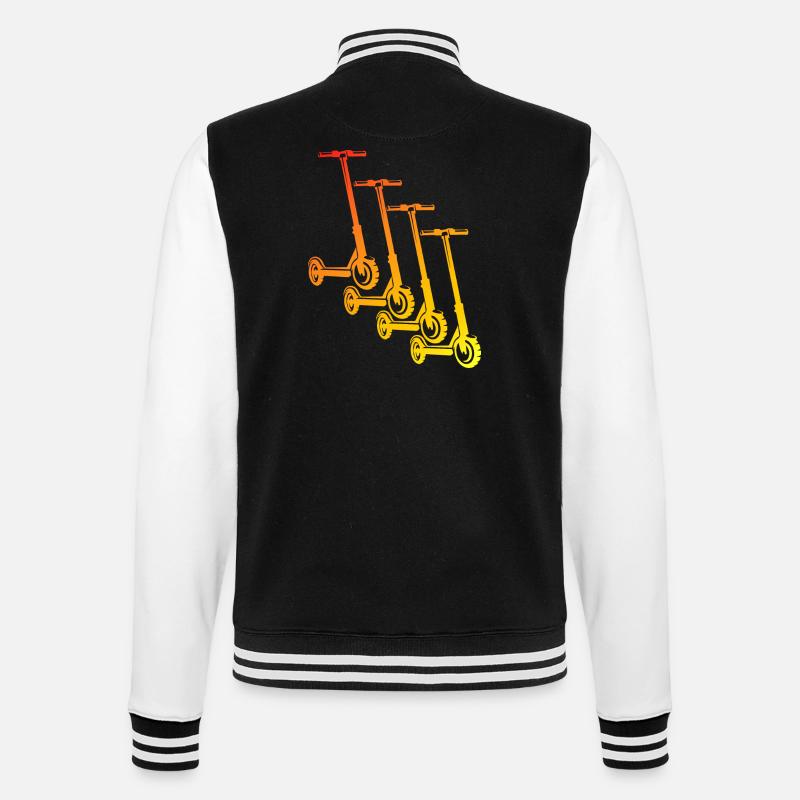 E-Scooter E-Roller Scooter - Veste Teddy - noir/blanc