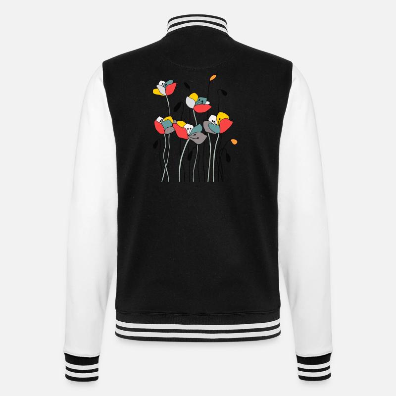 Fleur - Veste Teddy - noir/blanc