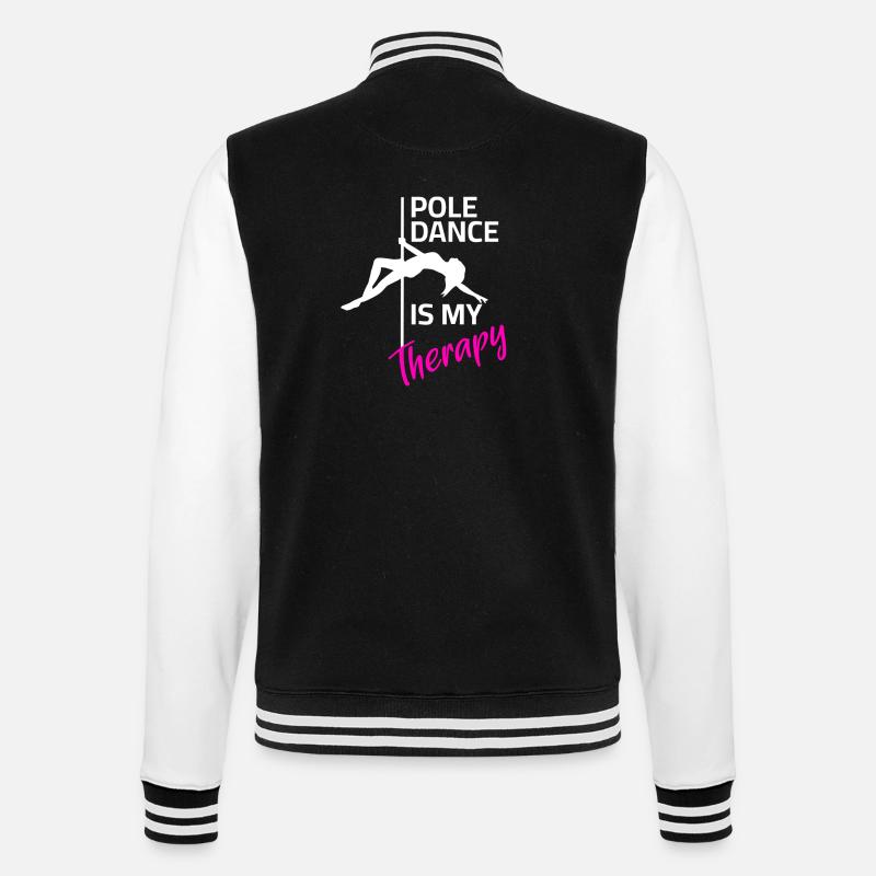Pole Dance Therapy - College Sweat Jacket - black/white