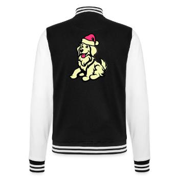 Dog Comic Animal Christmas - College Sweat Jacket - black/white - Back - Marisol (170cm)