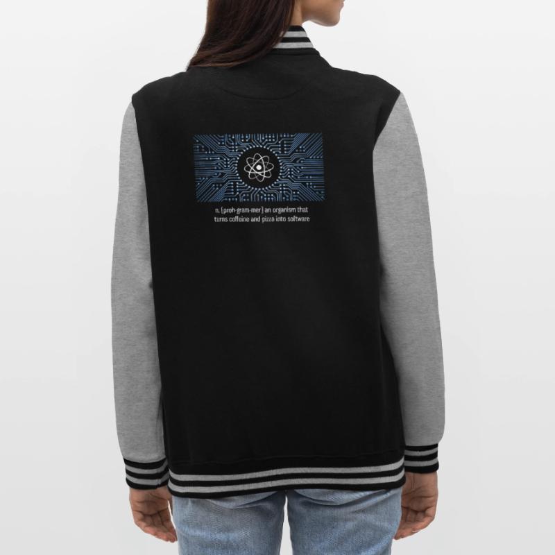 nerd programmer big bang board CPU pc code LOL College Sweat Jacket
