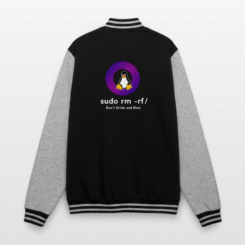 Computer Sys admin Pinguin Nerd pc sudo rm -rf cod College-Sweatjacke