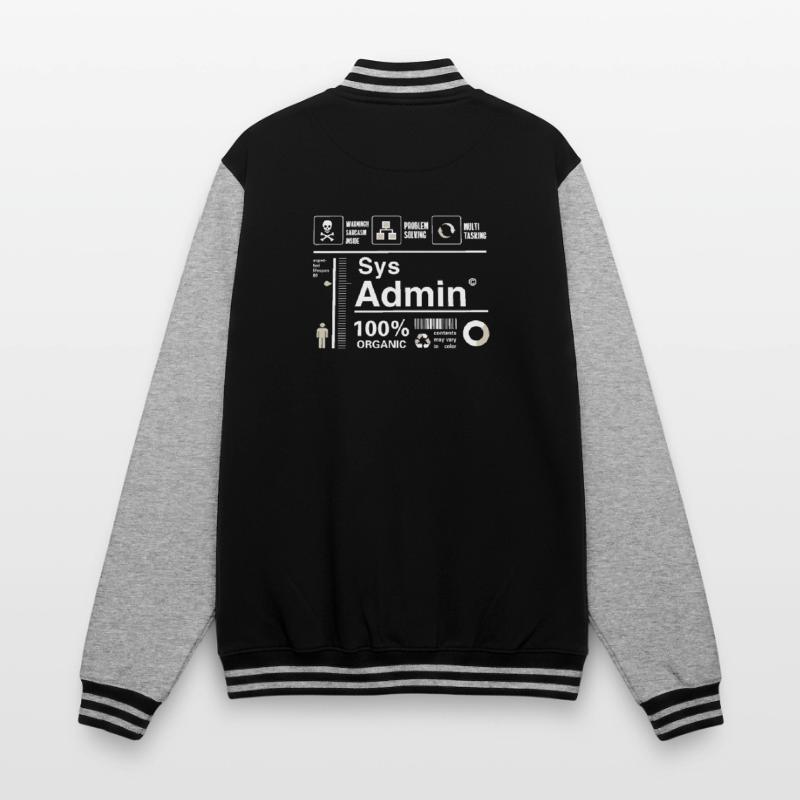 Sys Admin Programming Computer Nerd pc Board cpu College Sweat Jacket