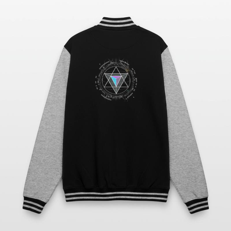 nerd CPU pyramide illuminati game wow hacker code College-Sweatjacke