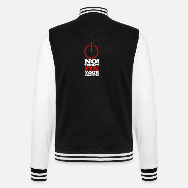 Programme d’ordinateur Code Nerd Script Hacker - Veste Teddy - noir/blanc